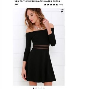 Black dress - xs lulus